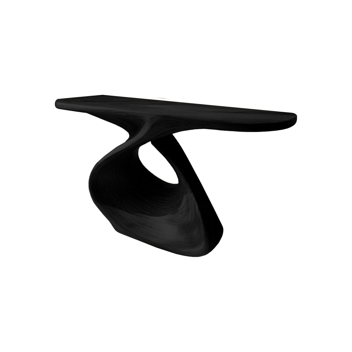 Elora Loop Sculptural Wood Console Table