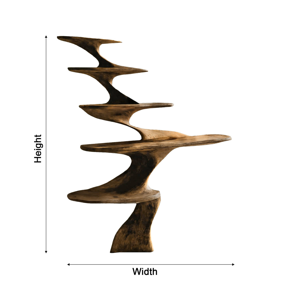 Elyra Flow-Form Sculptural Cosmetic Table
