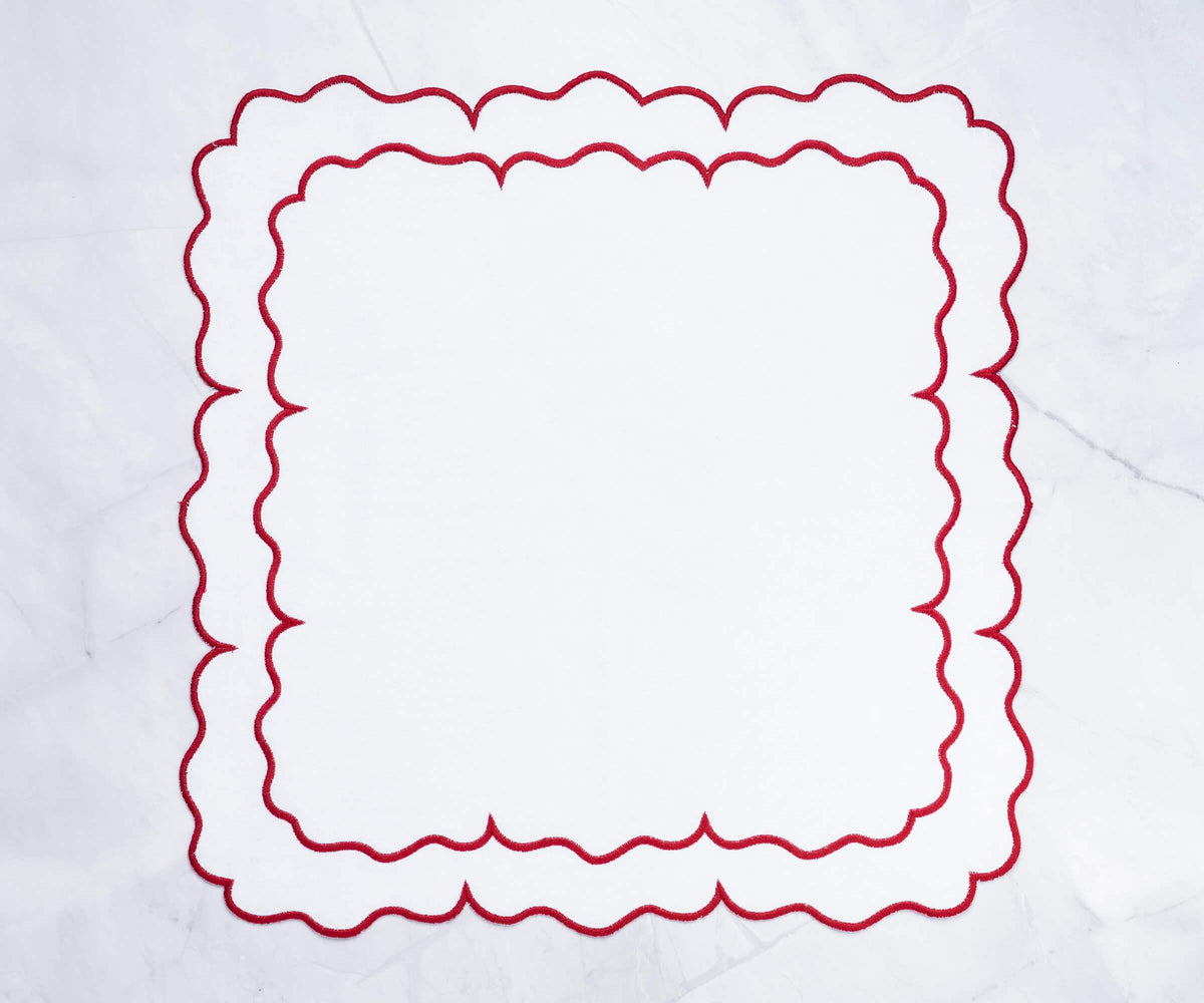 White Embroidered Napkins