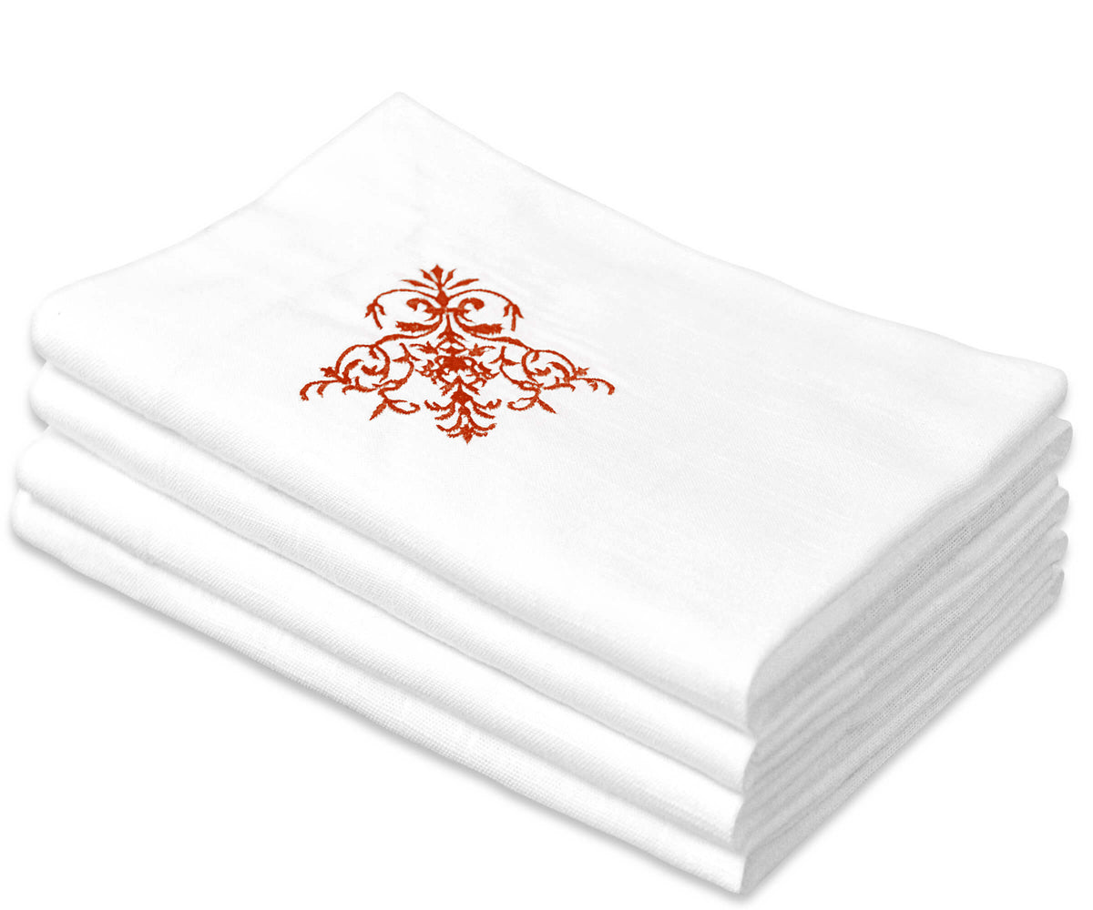 White Napkins - Embroidery Napkins