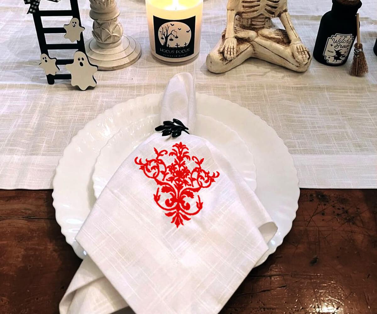 White Napkins - Embroidery Napkins