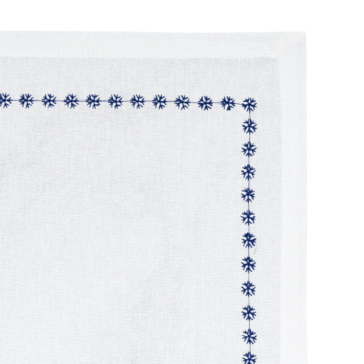 Navy Blue Snowflake Napkins