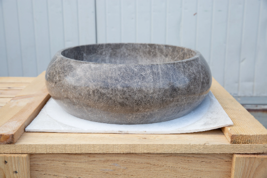 Emperador Brown Natural Stone Marble Vessel Sink Polished  (D)16