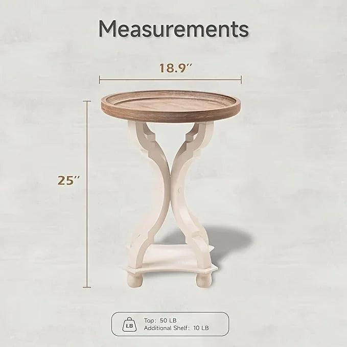 End Table - Handcrafted Natural Concave
