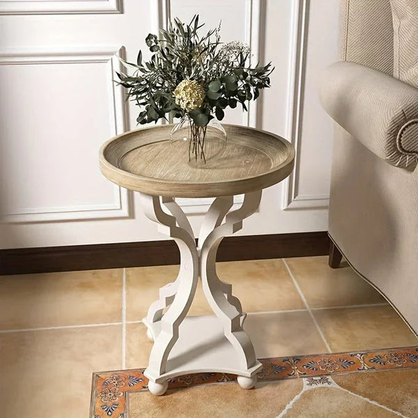 End Table - Handcrafted Natural Concave