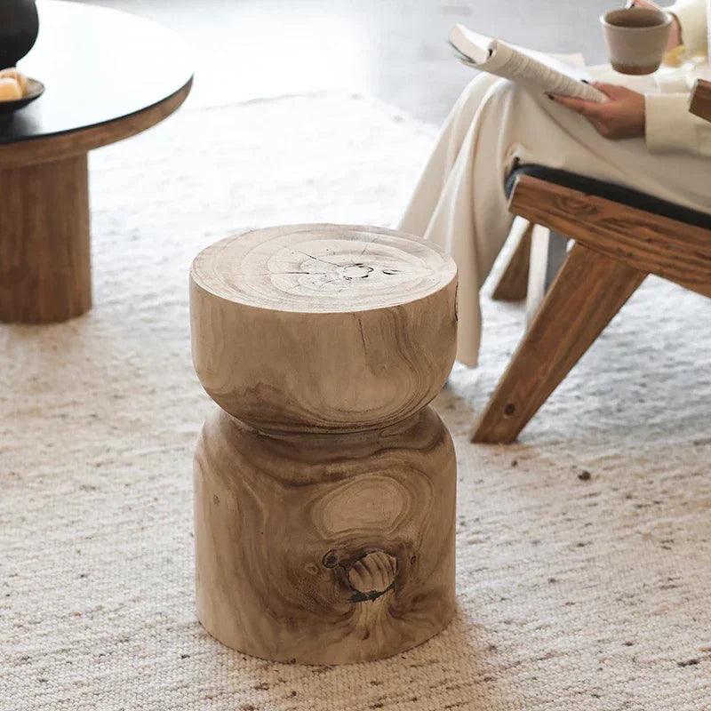 End Table - Round Wooden Small