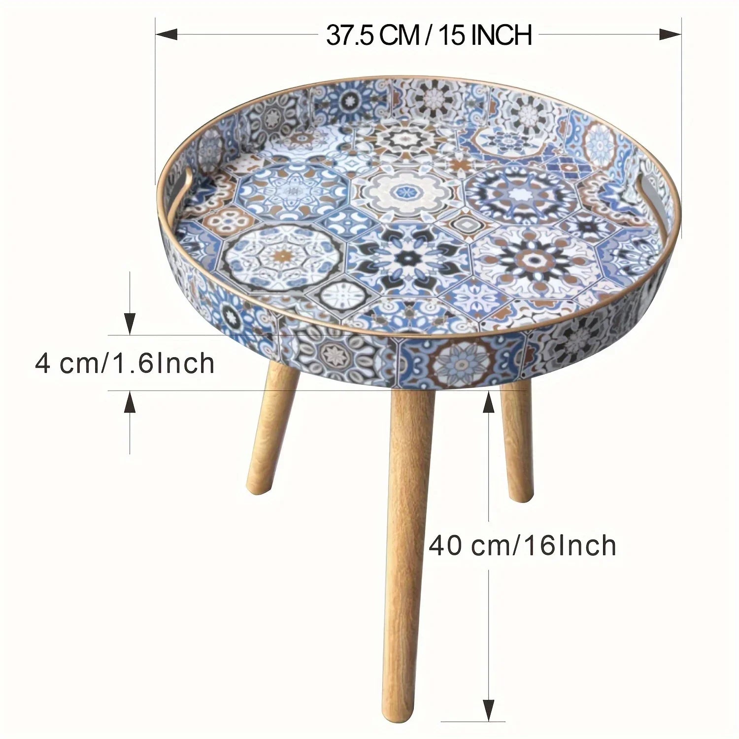 End Tables - Detachable Wooden Small