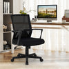 Ergonomic Desk Chair with Lumbar Support and Rocking Function-Black