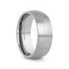 ERIS Men’s Titanium Brushed Domed Wedding Band, Comfort Fit — 6mm or 8mm - 6mm / 4.00