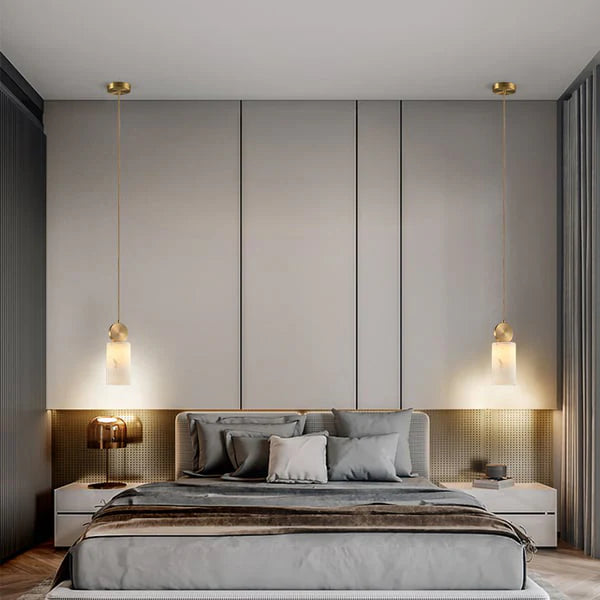 Etruscan Alabaster Pendant Light