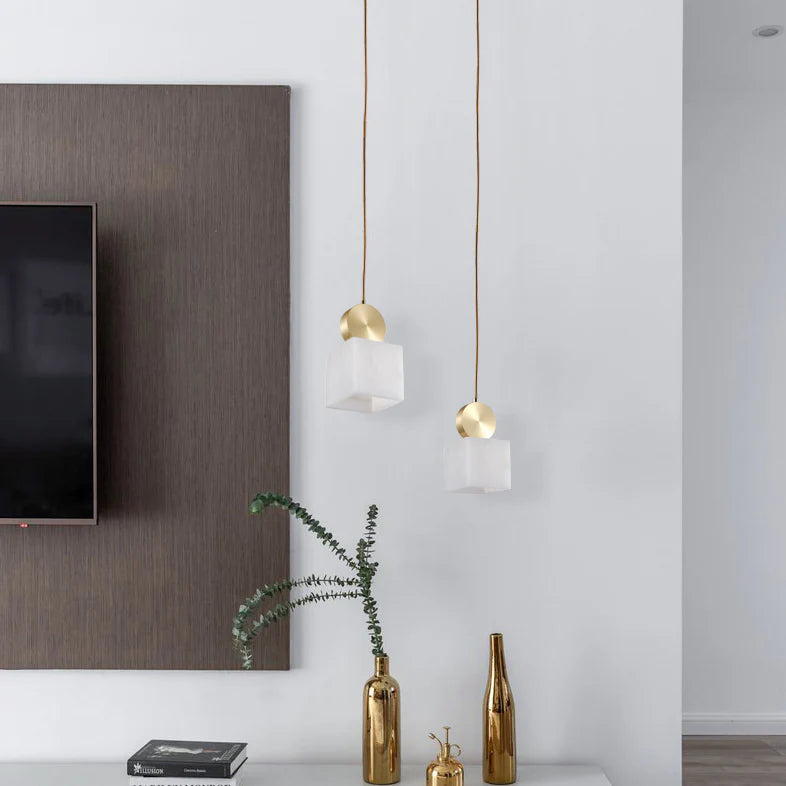 Etruscan Alabaster Pendant Light