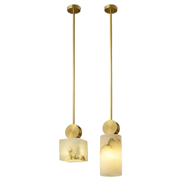 Etruscan Alabaster Pendant Light