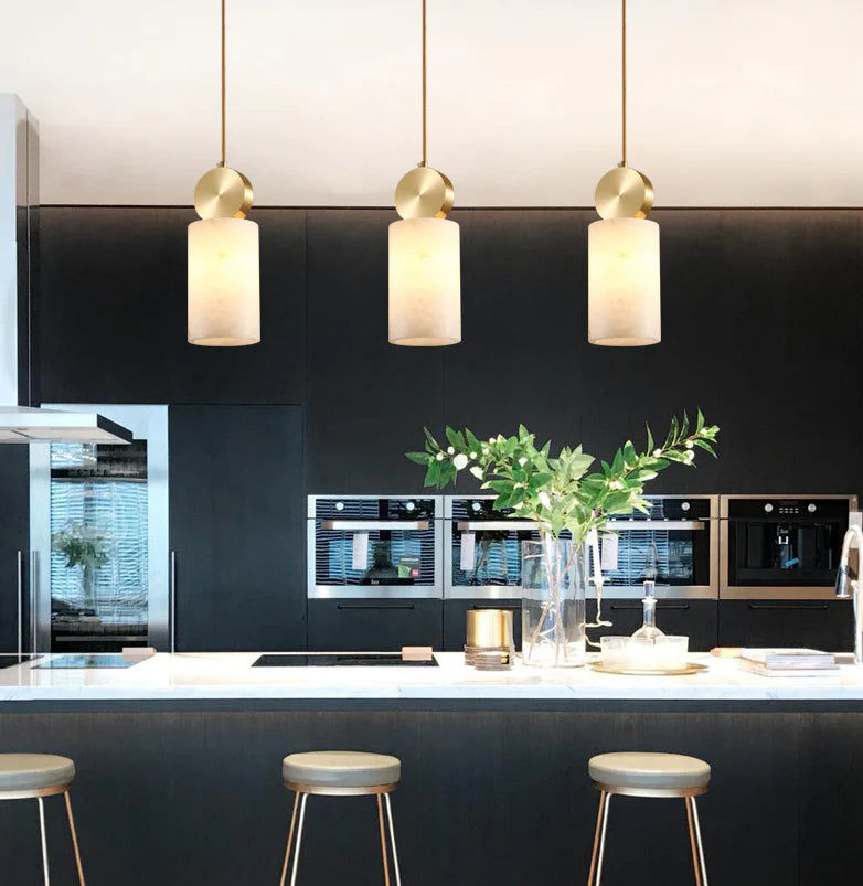 Etruscan Alabaster Pendant Light