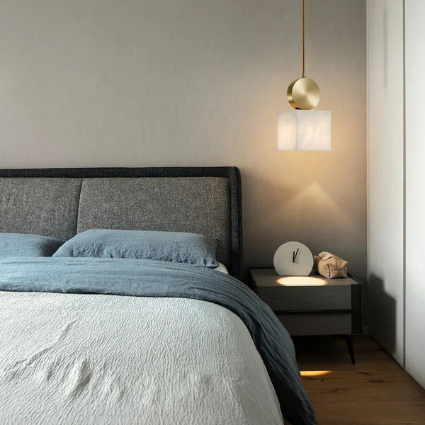 Etruscan Alabaster Pendant Light