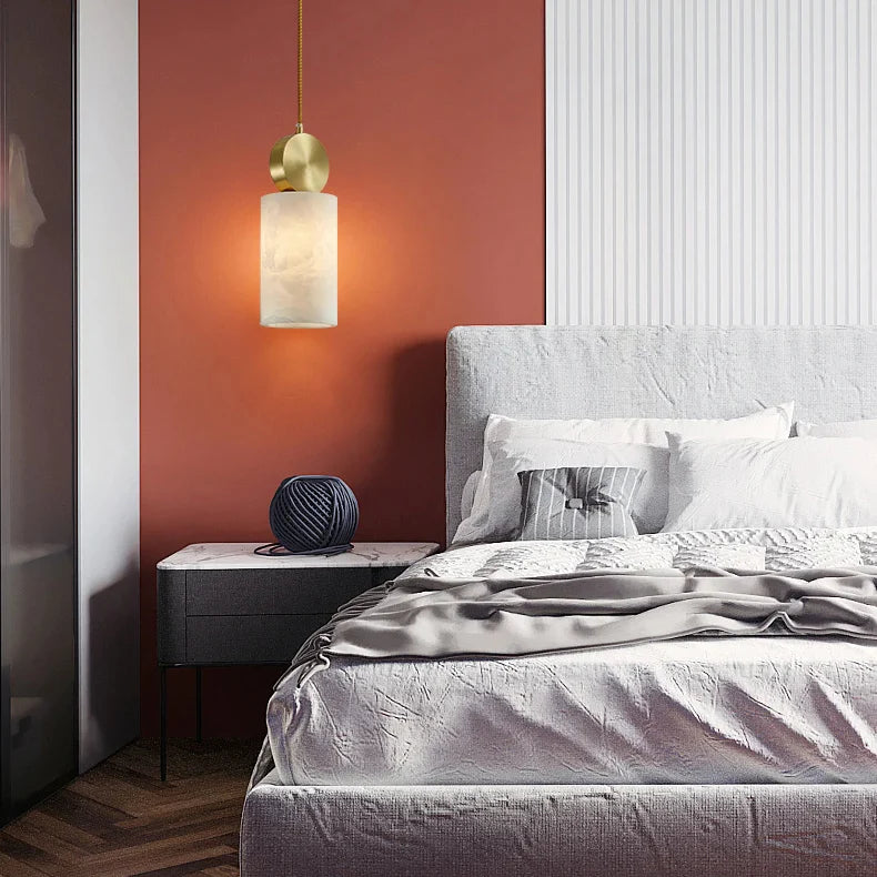 Etruscan Alabaster Pendant Light