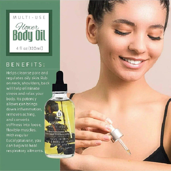 Eucalyptus Flower Multi Use Body Oils 4 Oz - Gifts for You 'n Me