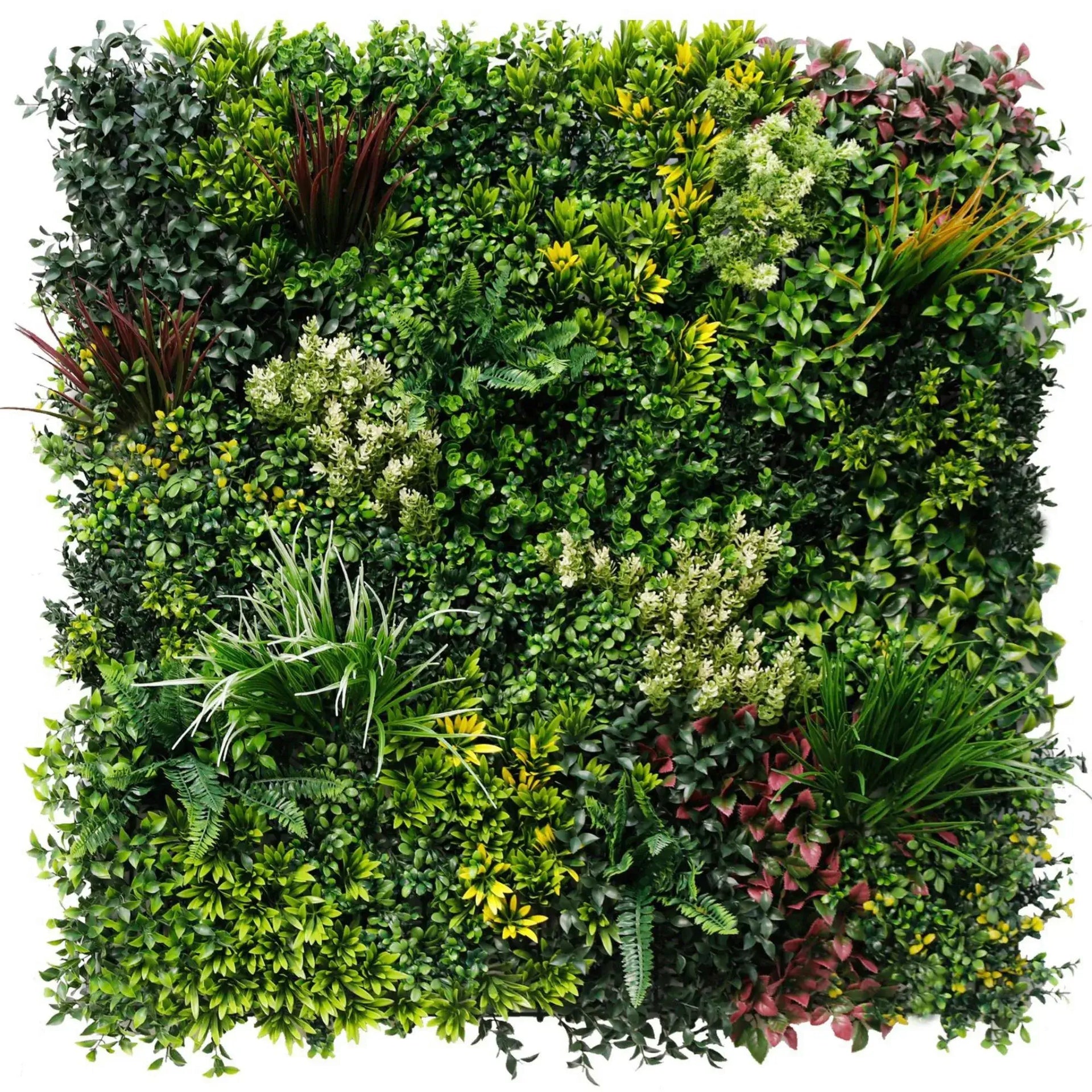 Evergreen Triptych Artificial Vertical Garden Green Wall Panel Set of 3 33 SQ FT – UV Resistant – Commercial Grade