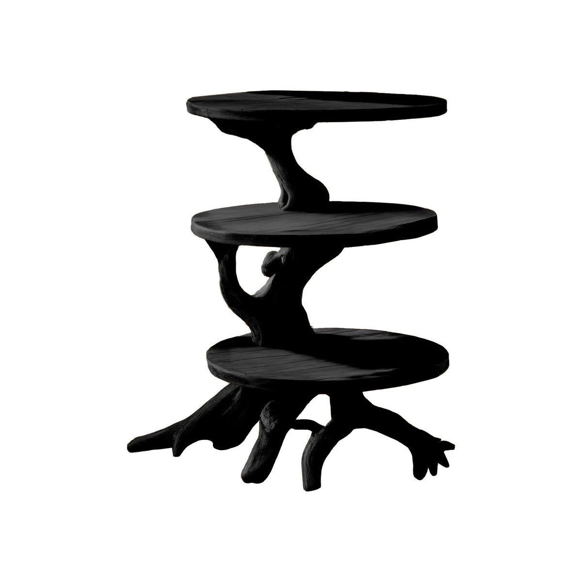 Everroot Live Edge Solid Wood Side Table
