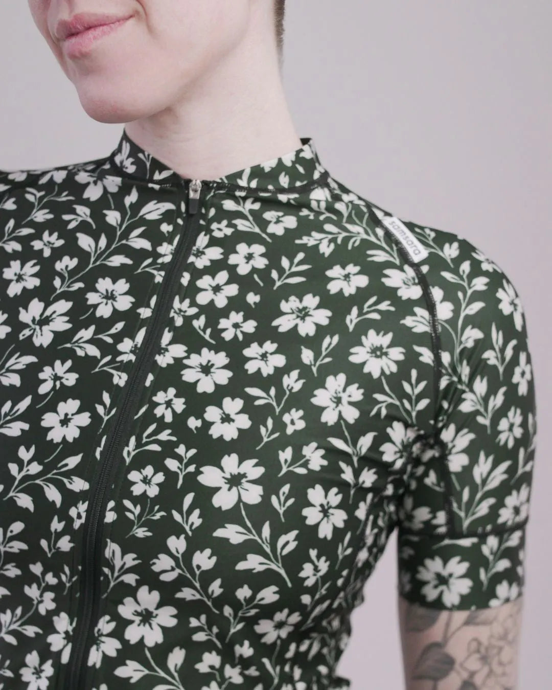 Every Ride Jersey - Black Floral Maze
