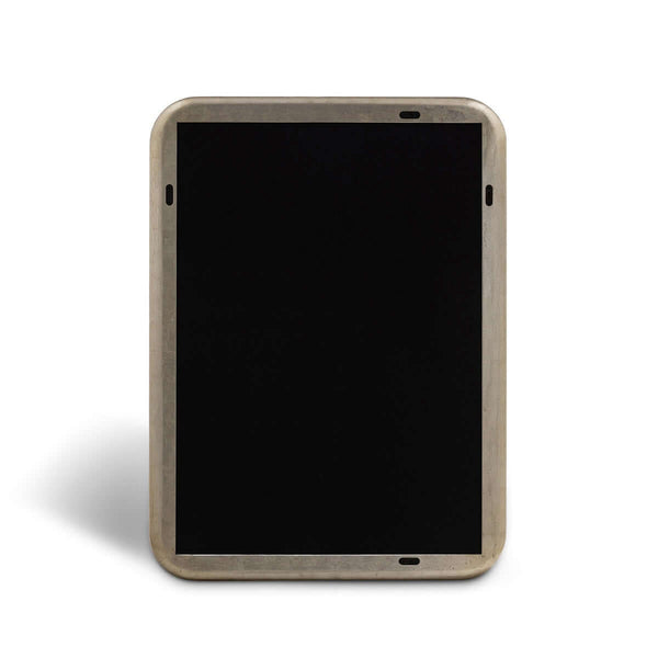 Art Deco Champagne Silver Wall Mirror with Beveled Glass