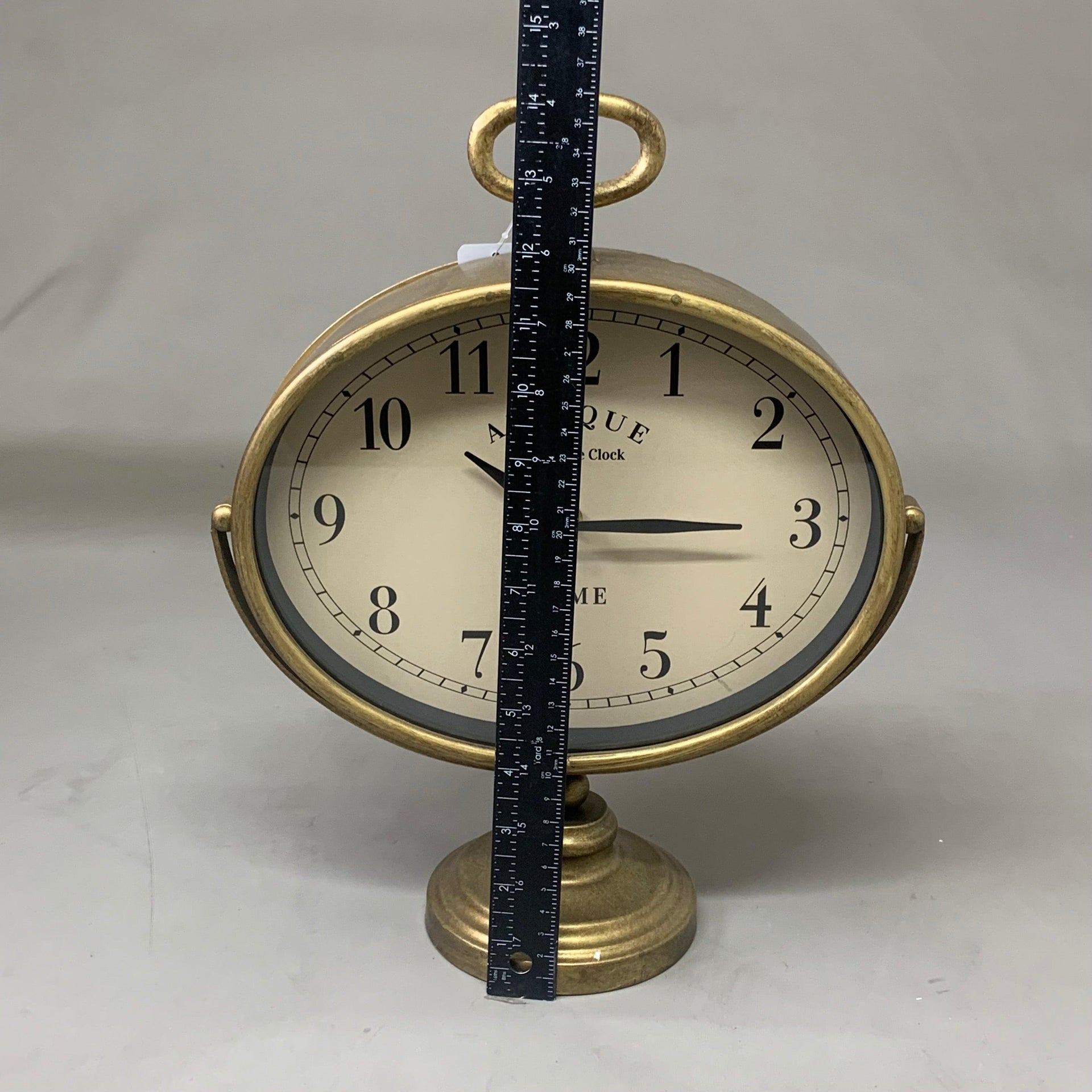 RAZ IMPORTS Antique Farmhouse Clock 14.25