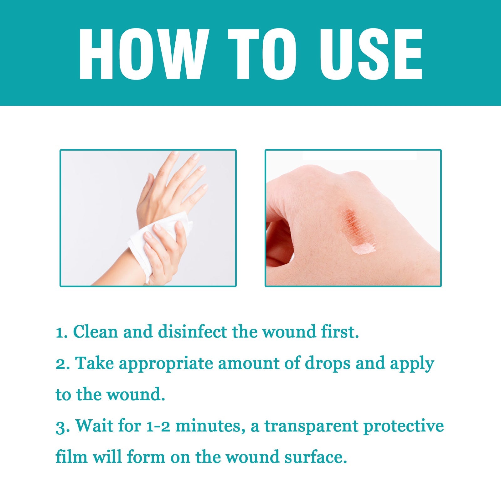 Liquid Bandage Drops Protect Skin Fast Film Formation Breathable Waterproof Skin Repair Drops