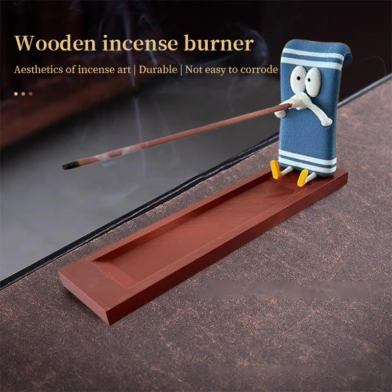 Towelie Servietsky Incense Stick Holder, realistic handmade crafts, home decor, ideal for meditation and yoga.