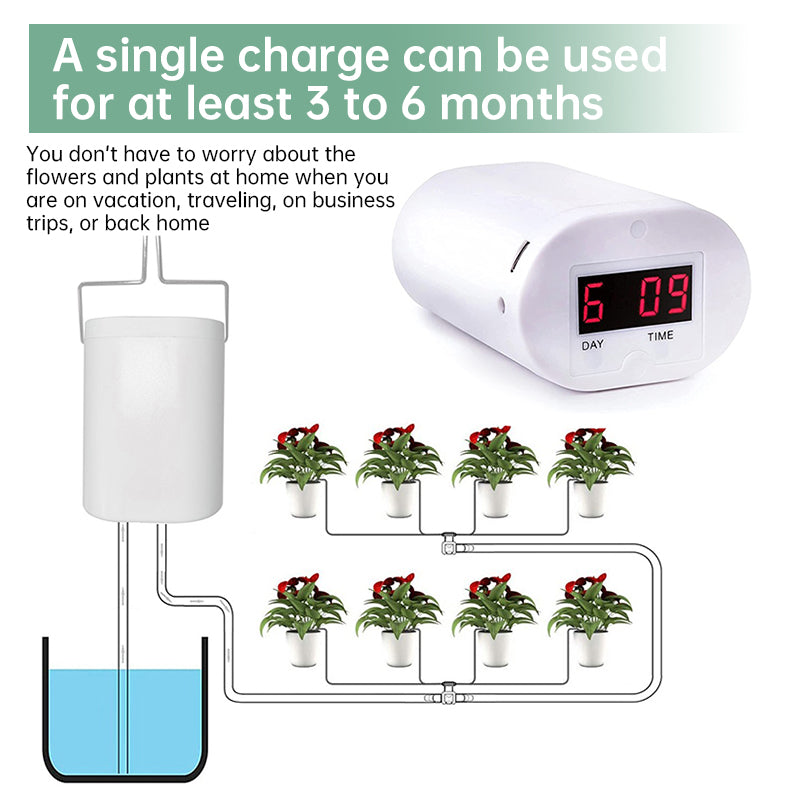2/4/8/16 - Head Automatic Irrigation Controller, Plant & Flower Sprinklers, Drip Irrigation Kit, Potted Timer