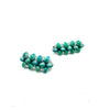 Paper Bead Hair Clips (Set of 2)- Turquoise