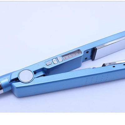 Dual purpose straight and curly hair clip straightener quick heating portable straight hair curling iron