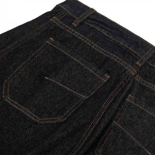 American High Street Design Denim Wide Leg Long Pants Men's Vibe Trendy Side Pleated Loose Casual Trousers