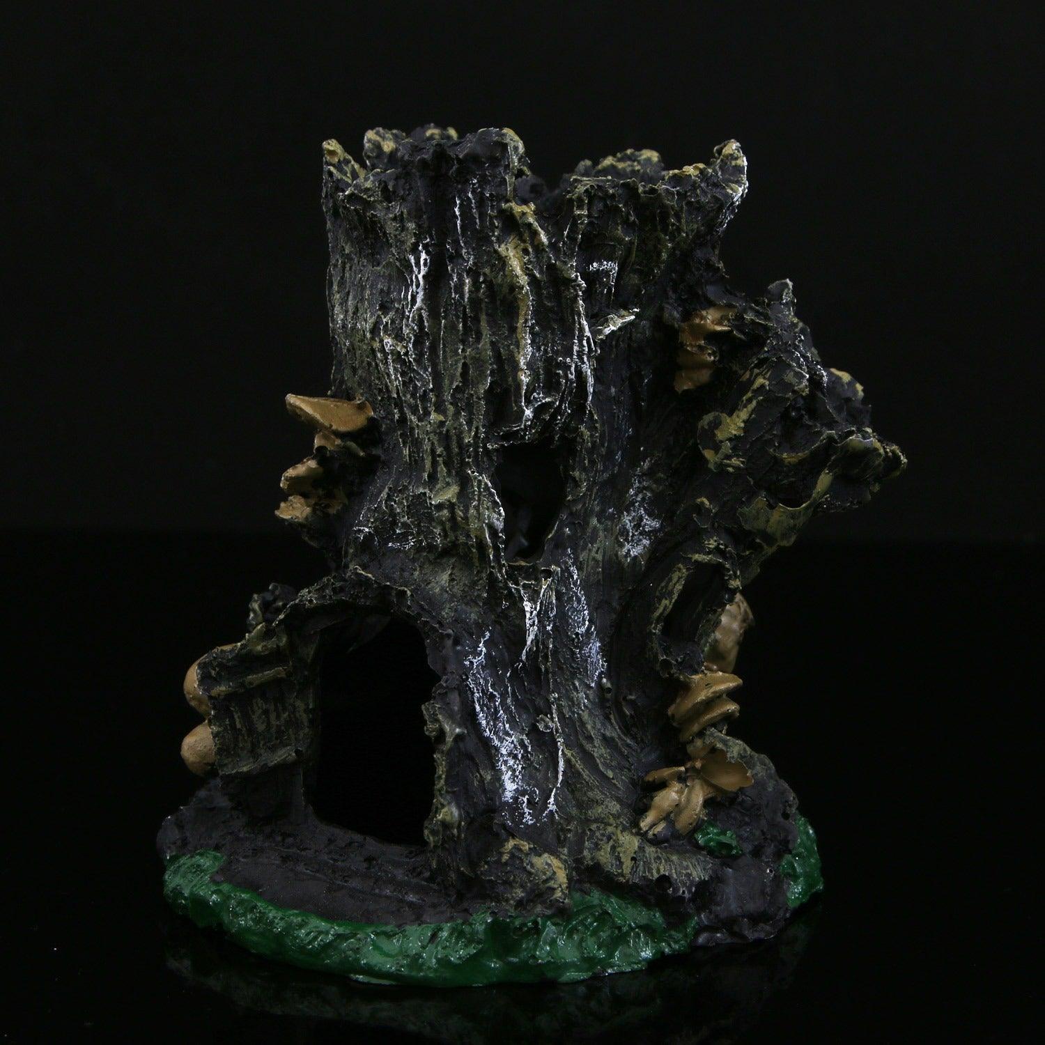 Fish tank pet shelter lizard house tree stump ornaments