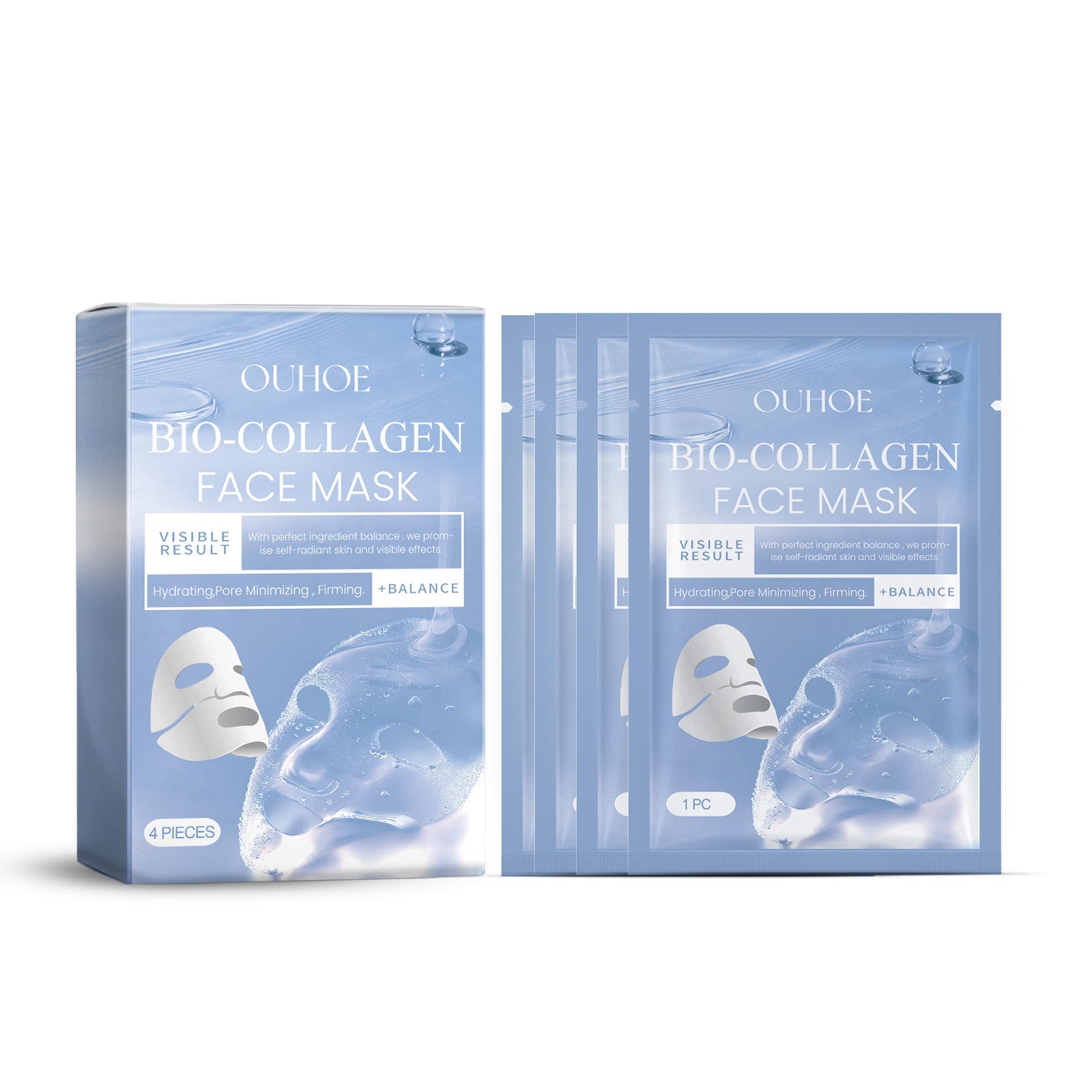 Bio-Collagen Real Deep Mask, It Moisturizes Moisturizing Anti-Wrinkle Fade Out Fine Lines Smooth White Chun Water Skin Mask