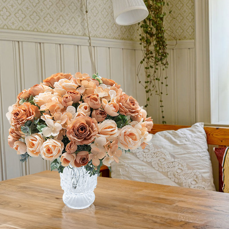 High-quality silk roses: for home, bedroom, weddings (wreaths, arch decor), outdoor yards, DIY gifts.