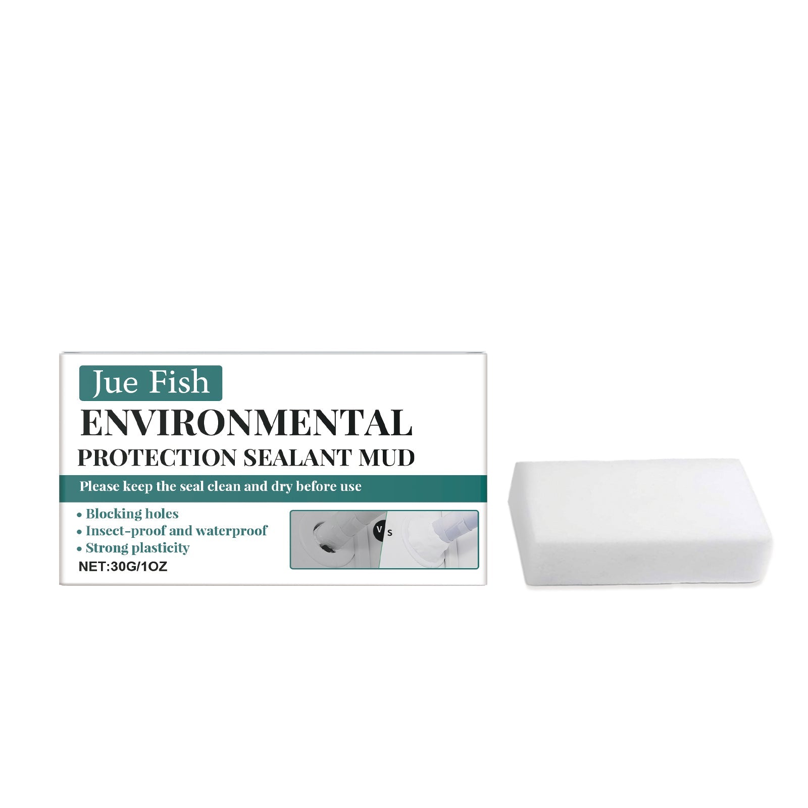 Sealing Cement, Anti-Seepage Hardening Reinforced Waterproof High Viscosity Hole Crevice Wear-Resistant Filling Clay