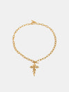 18K Gold-Plated Stainless Steel Cross Necklace