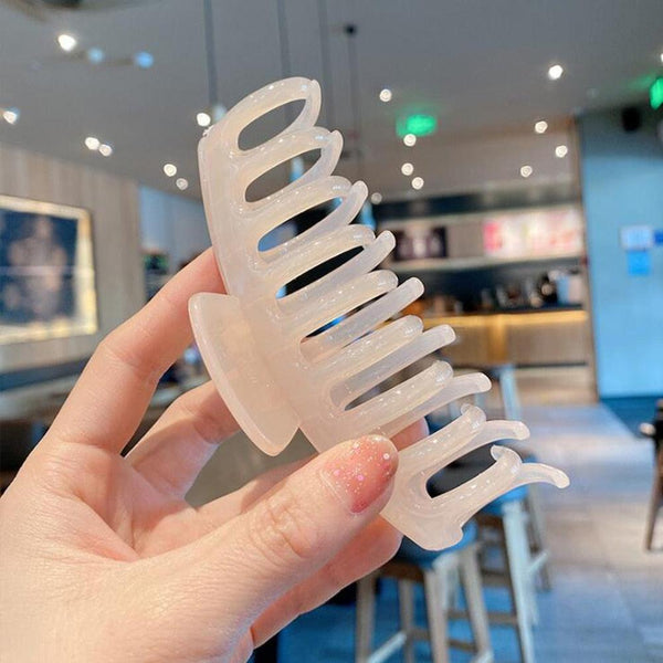 1PC Korean Solid Large Hair Claws Elegant Acrylic Hairpins Barrette Crab Hair Clips Headwear for Women Girls Hair Accessories