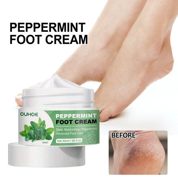 Peppermint Foot Cream, Repair The Foot Prevent Weather-Shack Desquamate Cracked Heels Moisturize Foot Care Cream