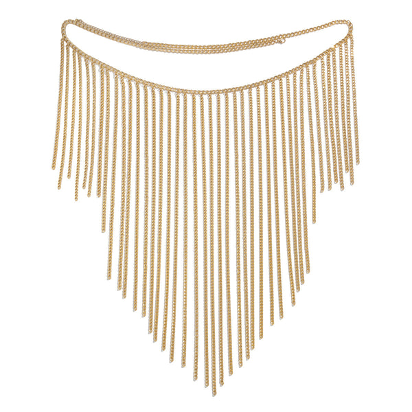 Sexy Multi layer Chain Tassel Body Chain Street Photography Personalized Nightclub Style Performance Clothing Accessories