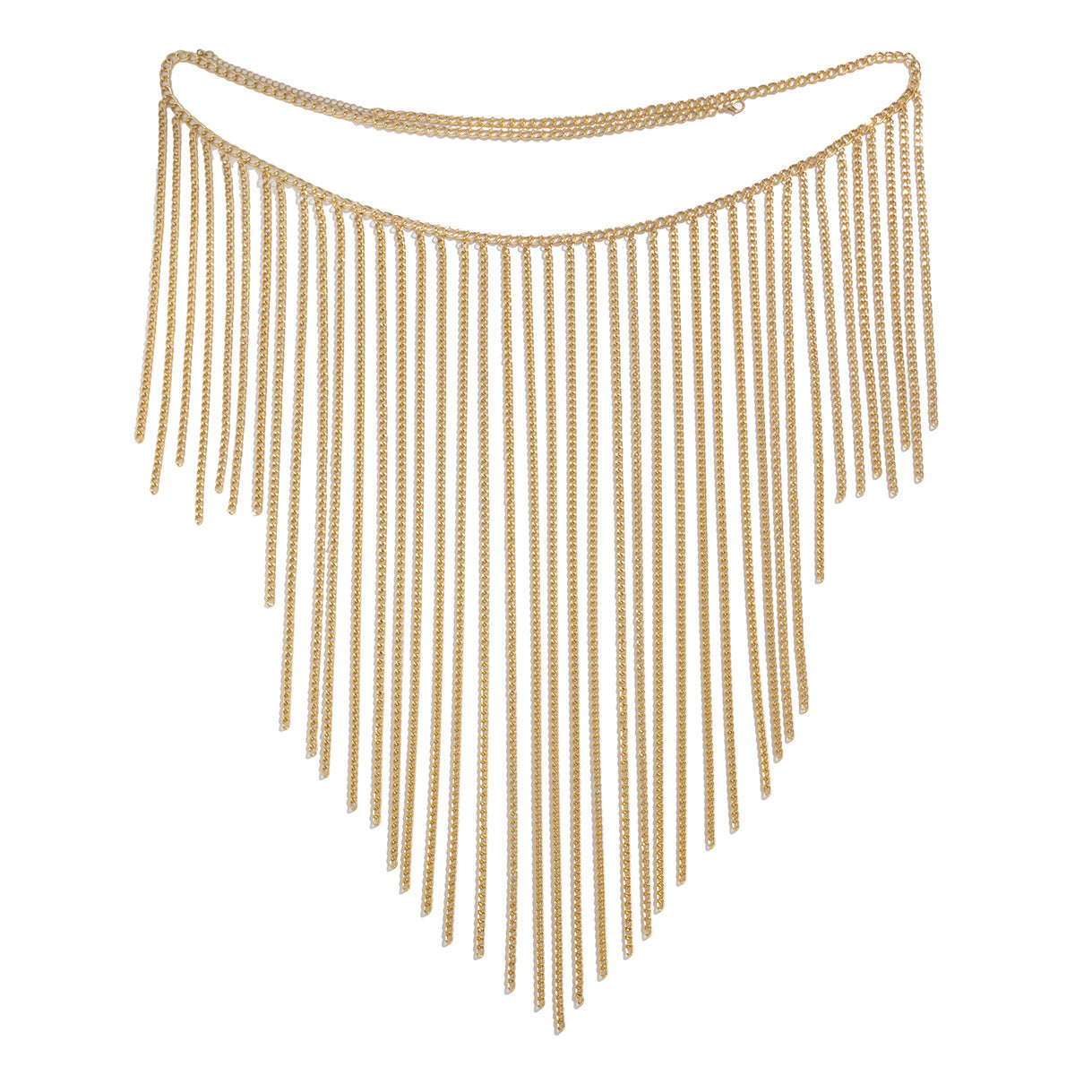 Sexy Multi layer Chain Tassel Body Chain Street Photography Personalized Nightclub Style Performance Clothing Accessories