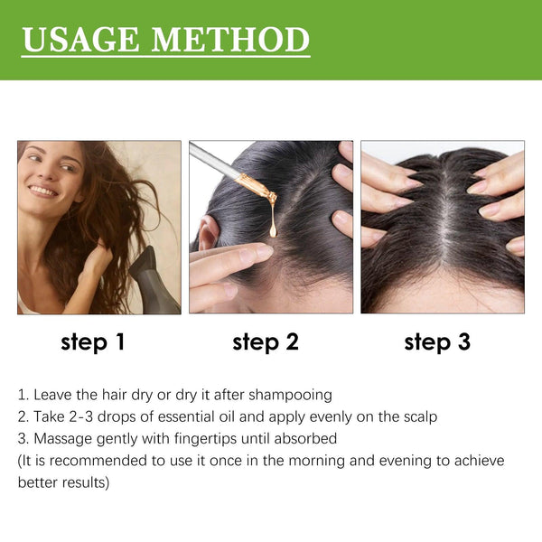 Hair Care Rosemary Oil, Anti-Loss Hair Nourish And Strengthen Hair Care Essential Oil