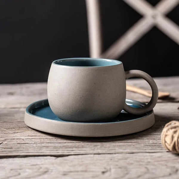 Coffee Mug with Saucer - Ceramic Ameraeon