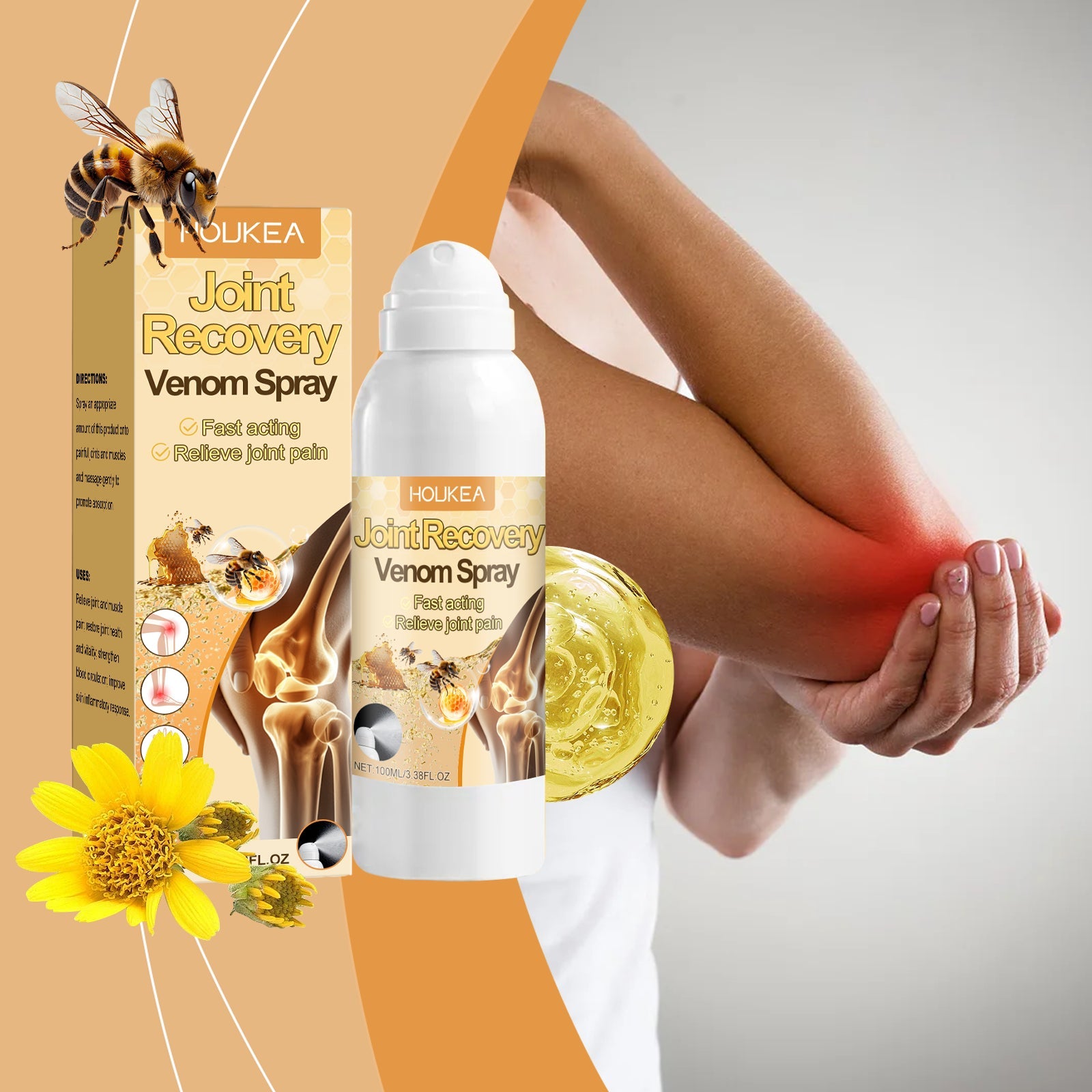 Joint Care Spray Body Shoulder Leg Joint Comfort Massage Daily Body Care Spray