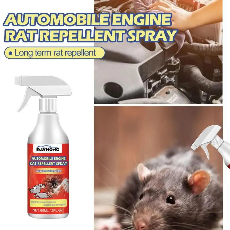 Car Household R odent R epellent Engine Compartment Medicine 60ML Anti-Mouse Trap Anti-Fantastic Mouse Trap Electric Cat Spray