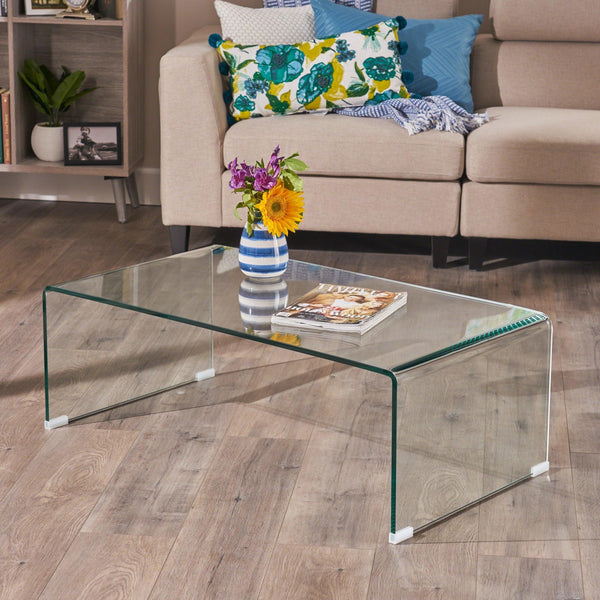 COFFEE TABLE 12MM TEMPERED BENT GLASS
