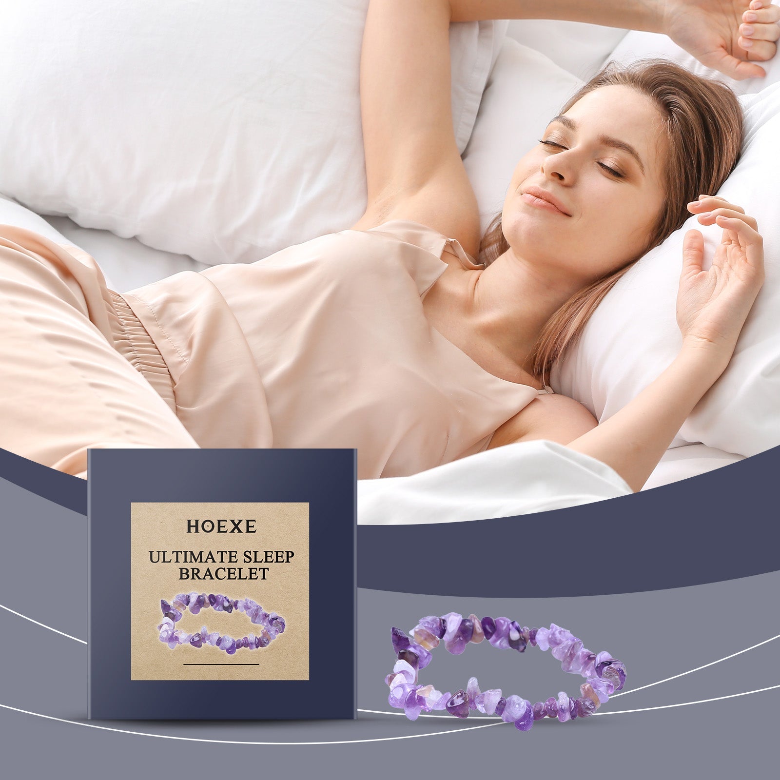 Decorative Bracelet Everyday Personality Fashion All-In-One Night Simple Portable Decorative Amethyst Bracelet
