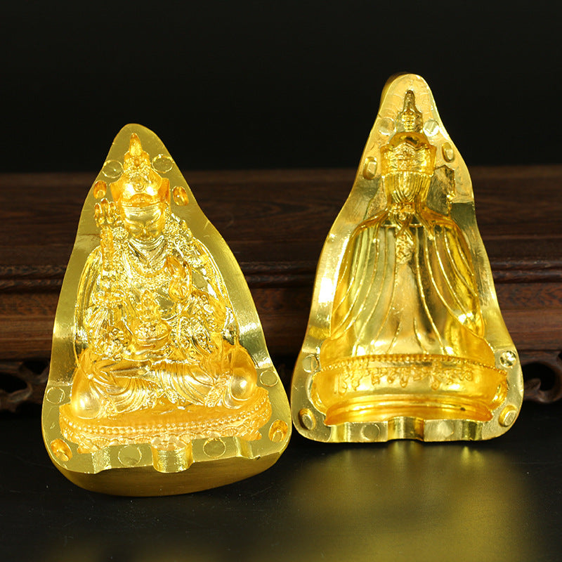 The mold is made of pottery clay, water and copper alloy, and is dedicated to Xizang Tridimensional Lotus Master