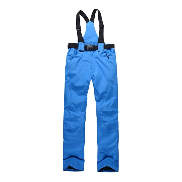 Women Men Ski Pants Brands Outdoor Sports Suspenders Windproof Waterproof Trousers