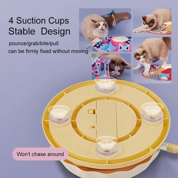 Fluttering Butterfly Cat Toys Interactive Cat Sticks Pet Kitten Can't Resist Mystery Motion Concealed Game Toy Automatic Teasing