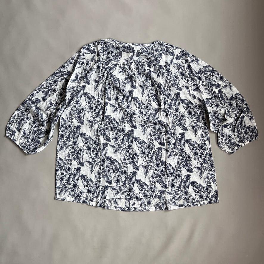 TOMMY BAHAMA Women's Tulia Blooms Top 3/4 Sleeve Coconut Size L (New)